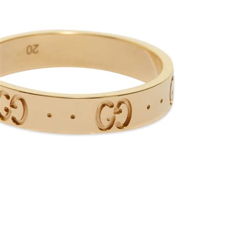 gucci icon thin 18k ring|Gucci icon 18k ring.